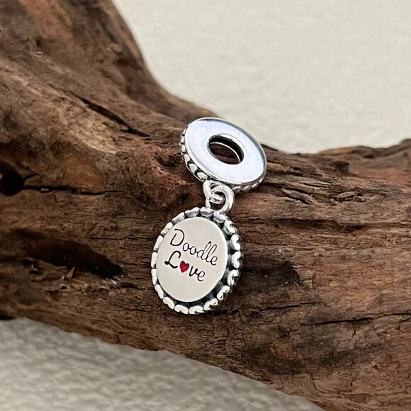 Pandora Doodle love Dog Pet Doggy S925 Silver Dangle Charm - Picture 3 of 4